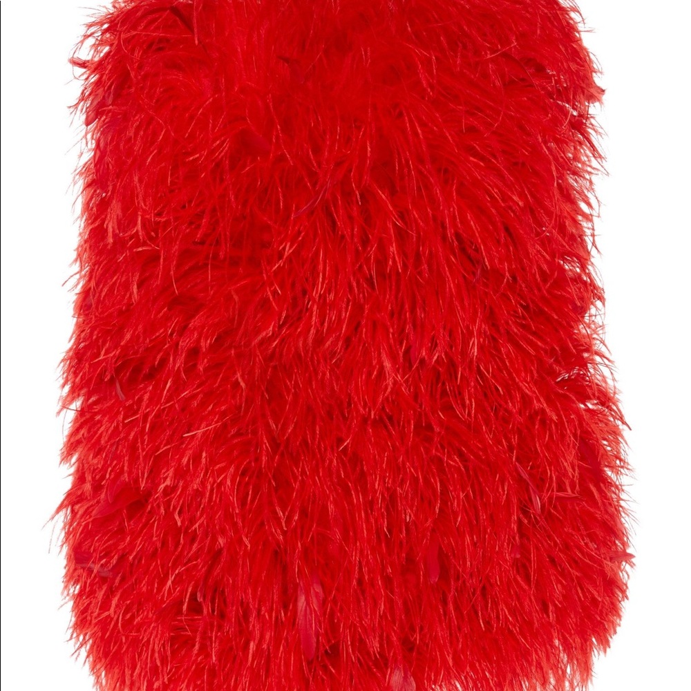 Attico Ostrich Feather Dress - Picture 2 of 4